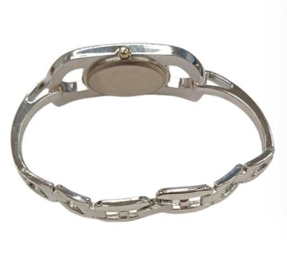 Luisant Ladies Fashion Duel Oval Dial Silver Steel Bracelet Strap Watch - CLEARANCE NEEDS RE-BATTERY Available Multiple Colour