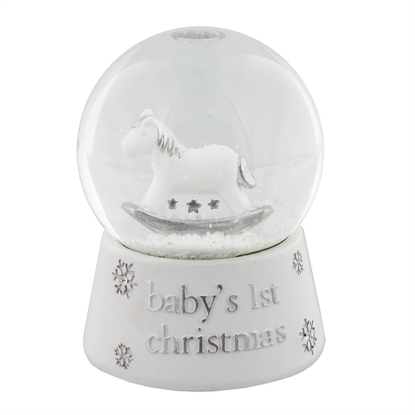 Bambino Resin Snowglobe Waterball Baby''s 1st Christmas