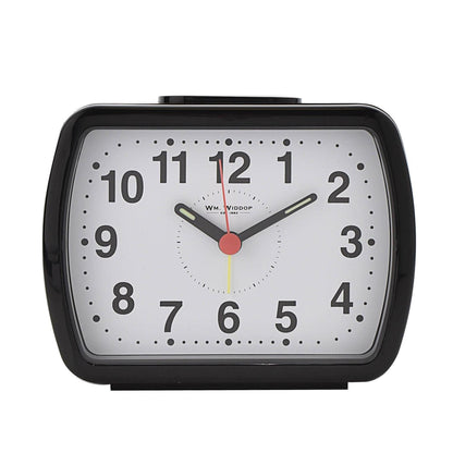 Wm.Widdop Qtz Alarm Clock Bell Oblong Dial Available Multiple Colour
