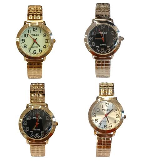 PELEX Ladies Basic Expander Bracelet Quartz Watch PLX-026 Available Multiple Colour