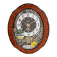 Rhythm Magic Motion Clock Crystal Decoration Wood Effect