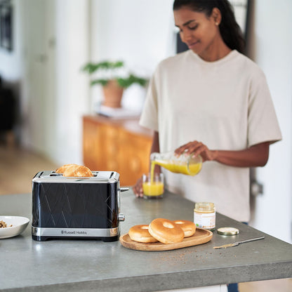 Russell Hobbs Structure Black 2-Slice Toaster