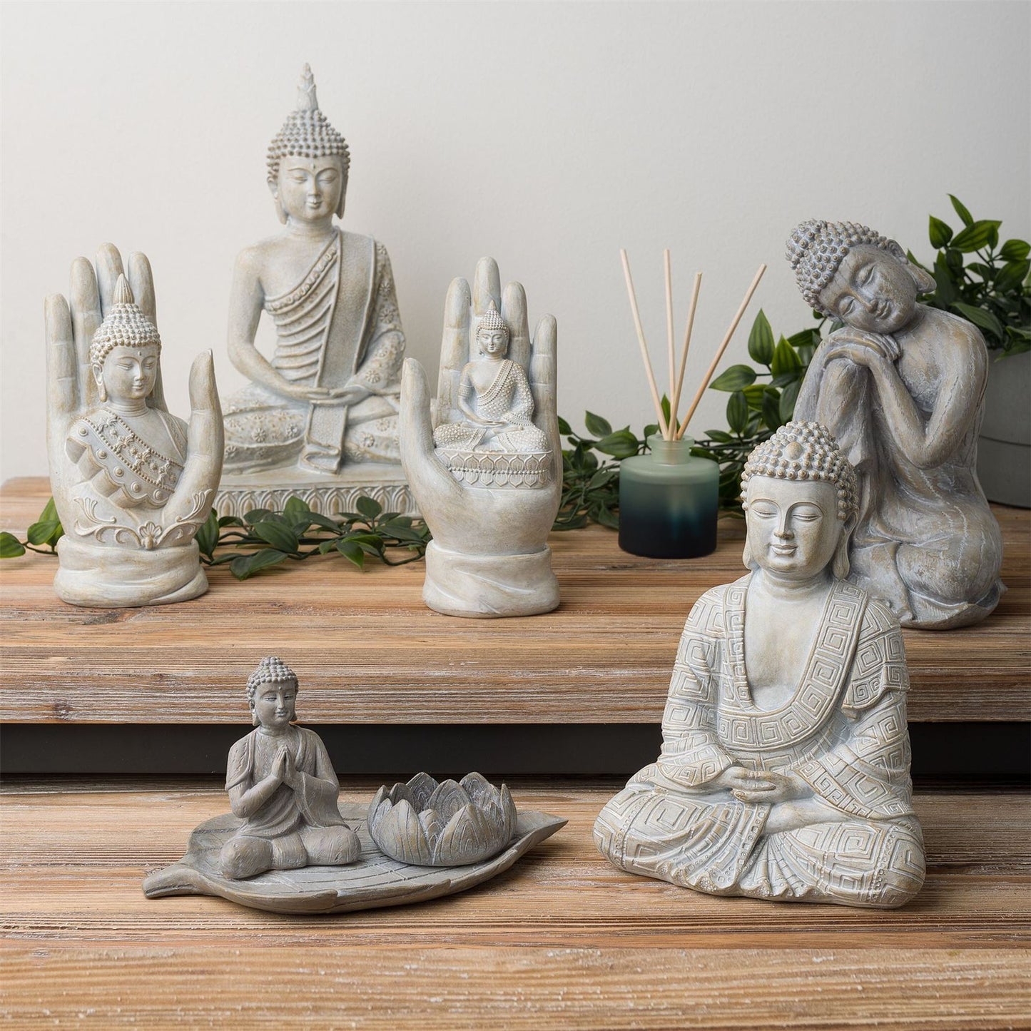 Juliana Buddha Meditating in Palm Figurine