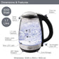 Quest 1.7L Fast Boil Glass Kettle 3Kw