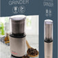 KitchenPerfected 200w 70g Spice / Coffee Grinder - Brushed Steel