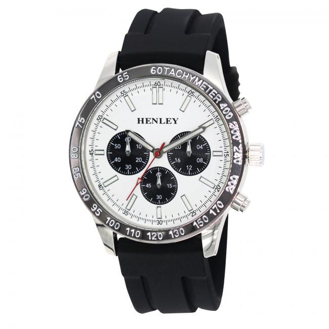 Henley Mens Polished Sports Silicone Watch H02223 Available Multiple Colour