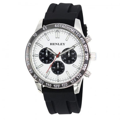 Henley Mens Fashion Polished Sports Silicone Watch H02223 Available Multiple Colour