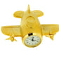 Miniature Clock Gold Aeroplane Solid Brass IMP63 - CLEARANCE NEEDS RE-BATTERY