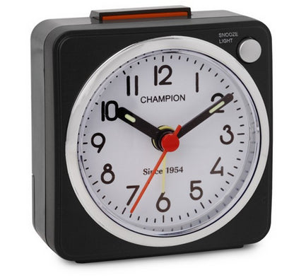 Champion Square Medium Travel Alarm Clock MF77 Available Multiple Colour