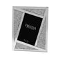 Hestia Mirror Glass Crystal Detail Photo Frame 4" x 6"