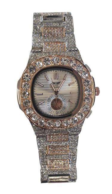 NY LONDON GENTS BLING WATCH PI-7644 Available Multiple Colour