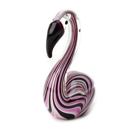 Objets dArt Glass Figurine - Swan
