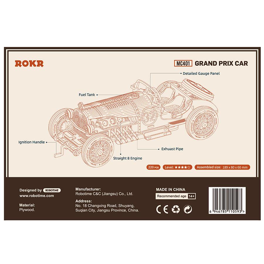 ROBOTIME ROKR Grand Prix Car Puzzle Building Toy