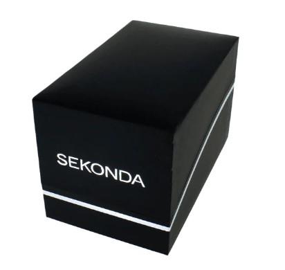 Sekonda Black Watch Box with padded Cushion