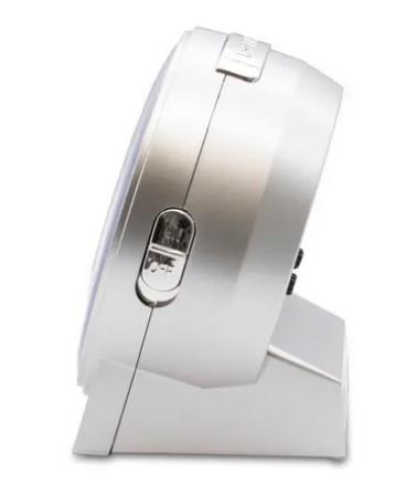 Acctim Micah Round Mid Sized Bedside Non Ticking Quartz Alarm Clock 1647 Available Multiple Colour