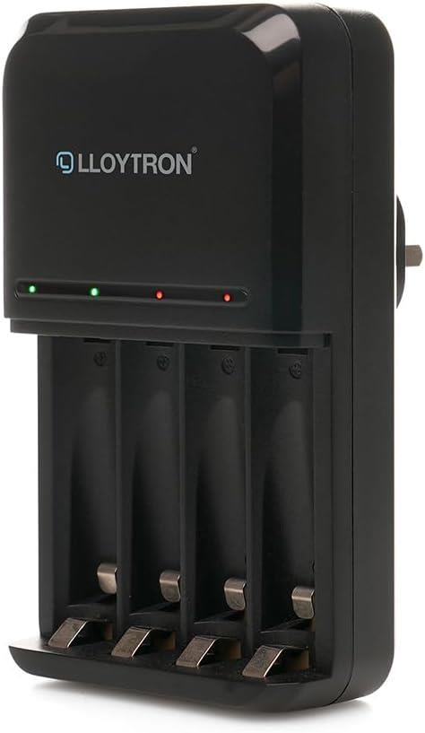 Lloytron Ultra Fast AA/AAA Smart Battery Charger for NiMH Batteries