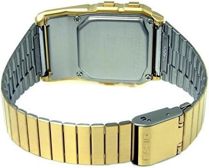 Casio Mens Digital Dial Data Bank Calculator Gold Plated Bracelet strap Watch DBC-611G-1DF