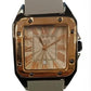 Clasico Ladies Dated Water Resistant Square Dial Rubber Strap Watch Available Multiple colour