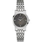 Bulova Women's Diamond Black mother of pearl Dial with Stainless Steel Strap Watch 96P148