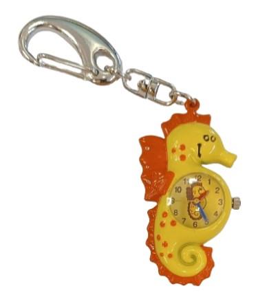 Imperial Key Chain Clock Seahorse IMP726 - CLEARANCE UNBOXED NEEDS RE-BATTERY