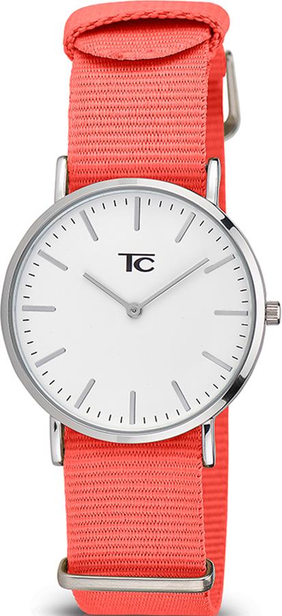 Tom Carter Basic Coral 45mm Nylon Strap Watch Available Multiple Colour - CLEARANCE NEEDS RE-BATTERY