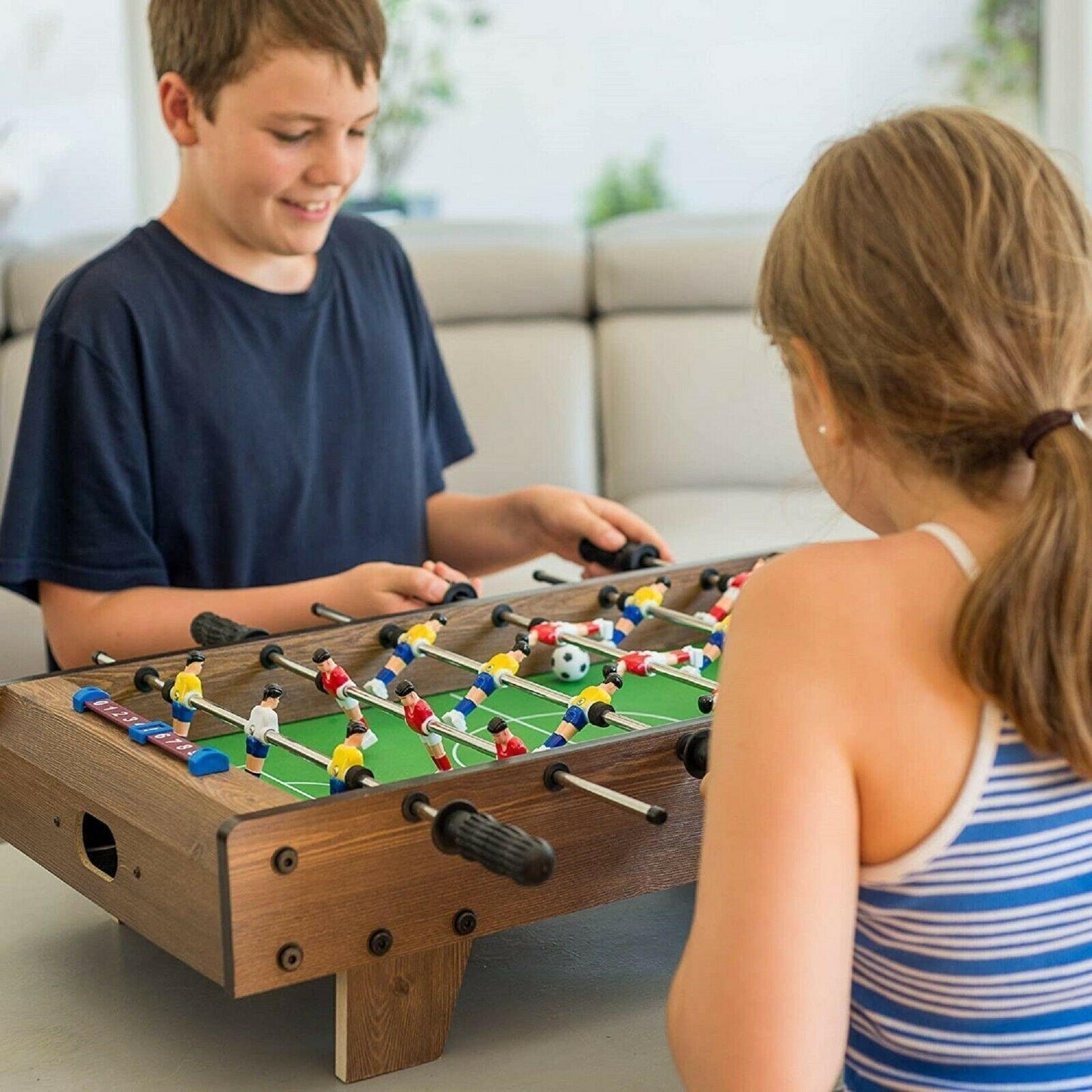 Power Play Table Top Football Game, Wooden Outdoor Indoor Game for Kids and Adults, Small 20"