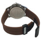 Heryi Rubber Gents Fashion Quartz Date Brown Dial Brown Rubber Magnetic Strap Watch