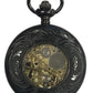 Mens & Ladies Mechanical Hand Winding Half Hunter Steampunk Gun Pocket Watch