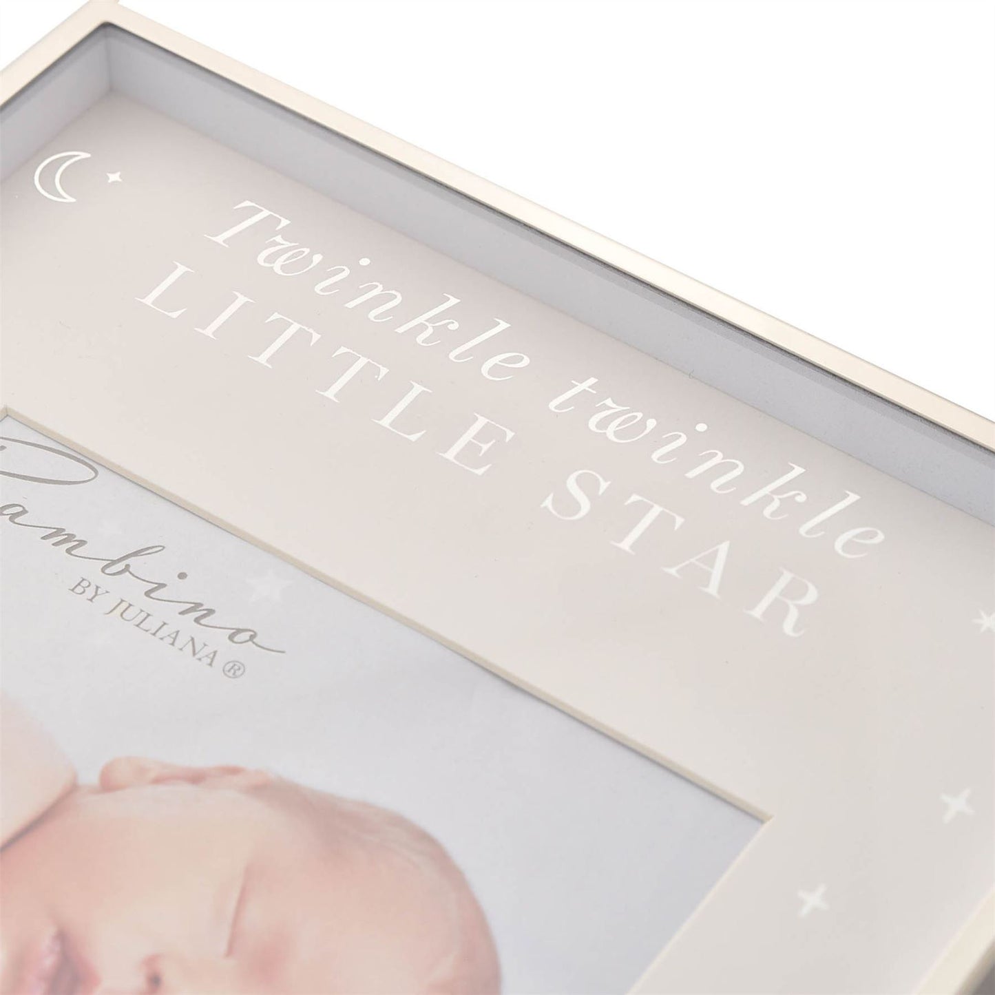 Bambino Metal Plated Twinkle Twinkle Photo Frame 5" x 5"