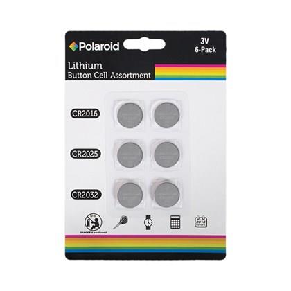 Polaroid  6PK Polaroid Button Cell Lithium Battery (Carton of 72)