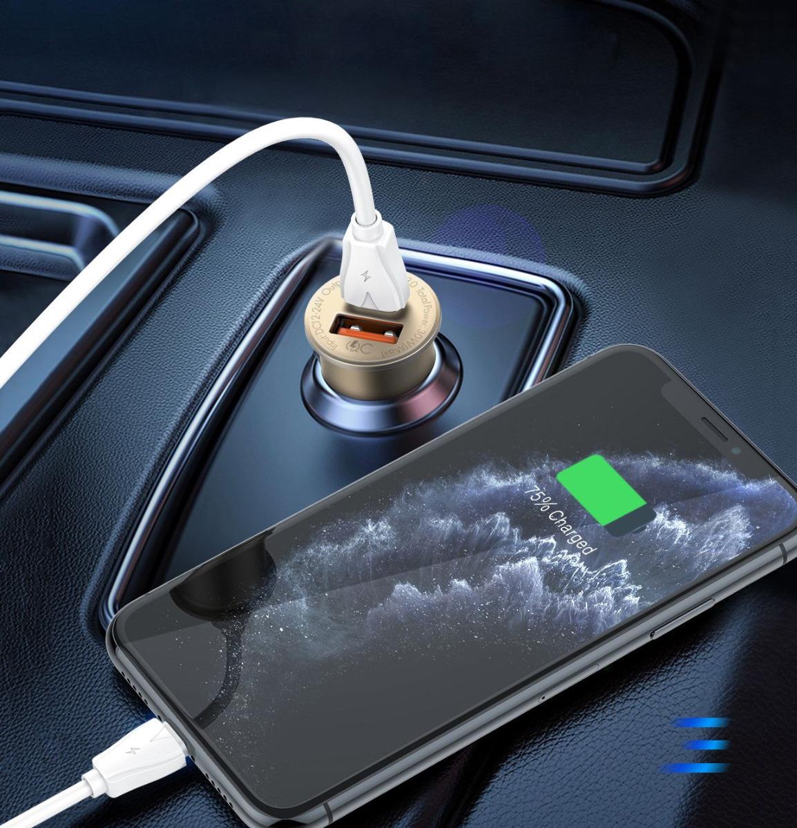 Compact High Power In-Car Charger 30W WYEFLUX