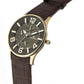 Western Moments Mens Ajax Multifunctional Brown Dial Brown Leather Strap Watch - CLEARANCE NEEDS RE-BATTERY