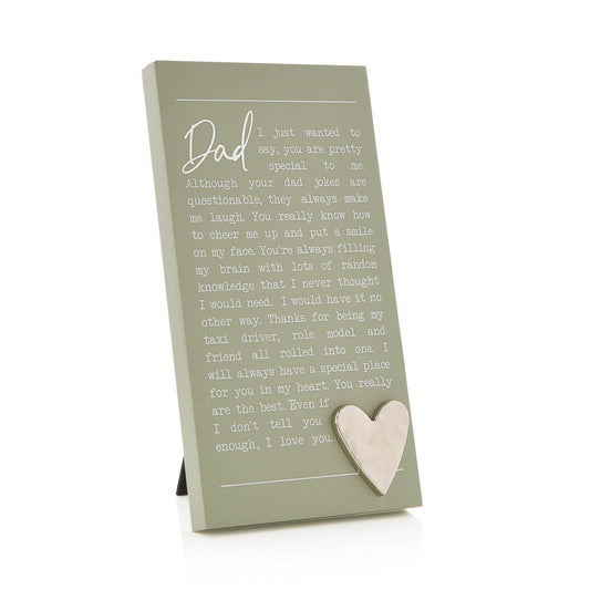 Moments Standing Plaque - Dad