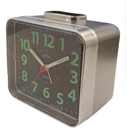 Acctim Parker Alarm Clock in Silver - 16462