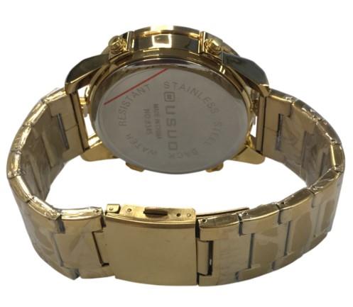 Ousuo Mens Fashion Ana Digital Big Dated Dial Stainless Steel Bracelet Watch NY London Available Multiple Colour