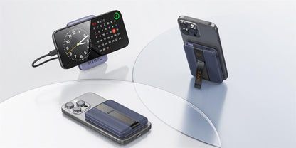 WYE 5K Wireless Power Bank With Stand - Blue