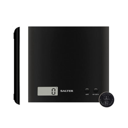 Salter ARC Digital Kitchen Scales 3kg Capacity Black