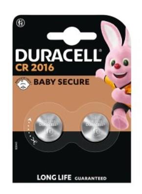 Duracell CR2016 3V Lithium - Pack of 2(Box of 10)