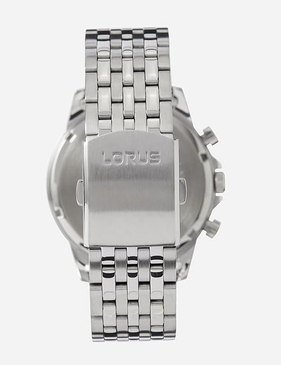 Lorus Mens Sports Chronograph Dated Grey Dial Stainless Steel Bracelet Watch RM311GX9