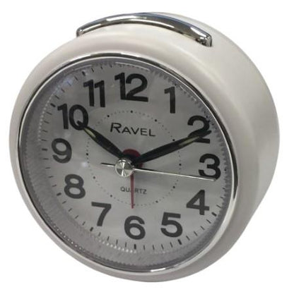 Ravel Bedside Quartz Mid Sized Bold Black Numbers Alarm Clock RC052
