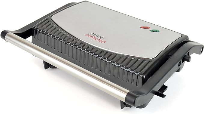 KitchenPerfected Health Grill and Panini Press - Black Steel