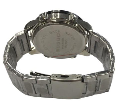Ousuo Mens Fashion Ana Digital Big Dated Dial Stainless Steel Bracelet Watch NY London Available Multiple Colour