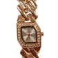 Clasico Ladies Water Resistant Bling Dial Metal Strap Bracelet Watch Available Multiple colour