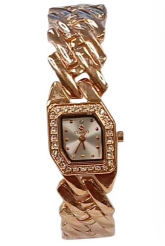 Clasico Ladies Water Resistant Bling Dial Metal Strap Bracelet Watch Available Multiple colour