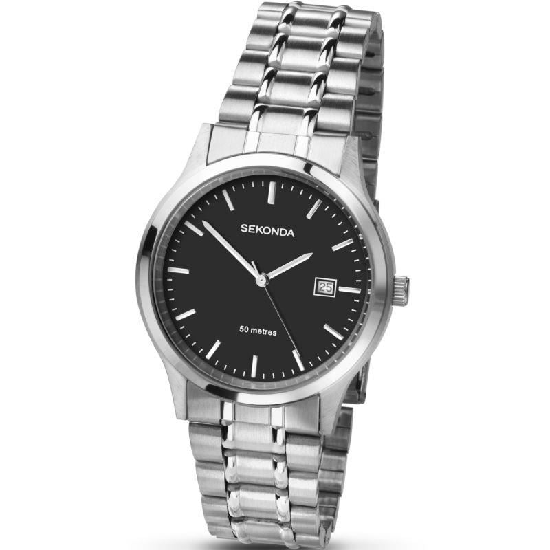 Sekonda Mens Basic Classic Style Stainless Steel Bracelet Watch 3730