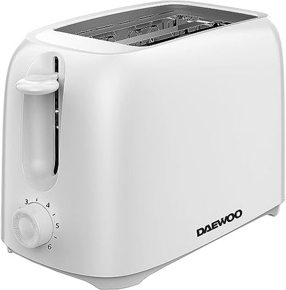Daewoo 2 Slice Compact Toaster White- SDA2453
