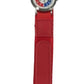 Olivia Children's Girls Analogue Quartz Time Teacher Watch with Red Velcro Strap TOC147  - CLEARANCE NEEDS RE-BATTERY