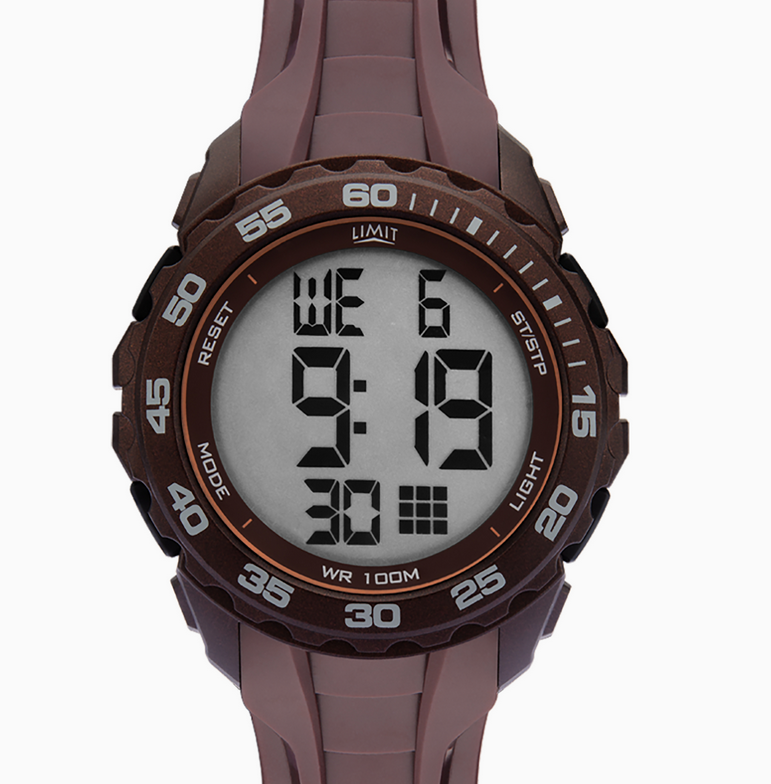 Limit Men's Brown Case & Plastic Strap with Brown Dial Watch
