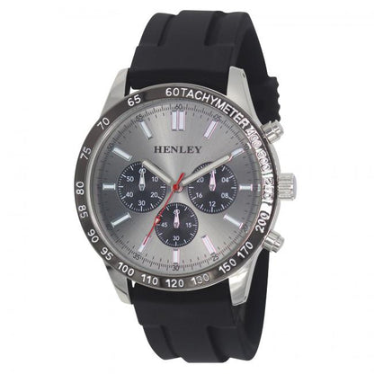 Henley Mens Fashion Polished Sports Silicone Watch H02223 Available Multiple Colour