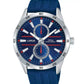 Lorus Mens Sports Chronograph Blue Dial Blue Rubber Strap Watch R3A47AX9 BRAND NEW BUT NEEDS BATTERY